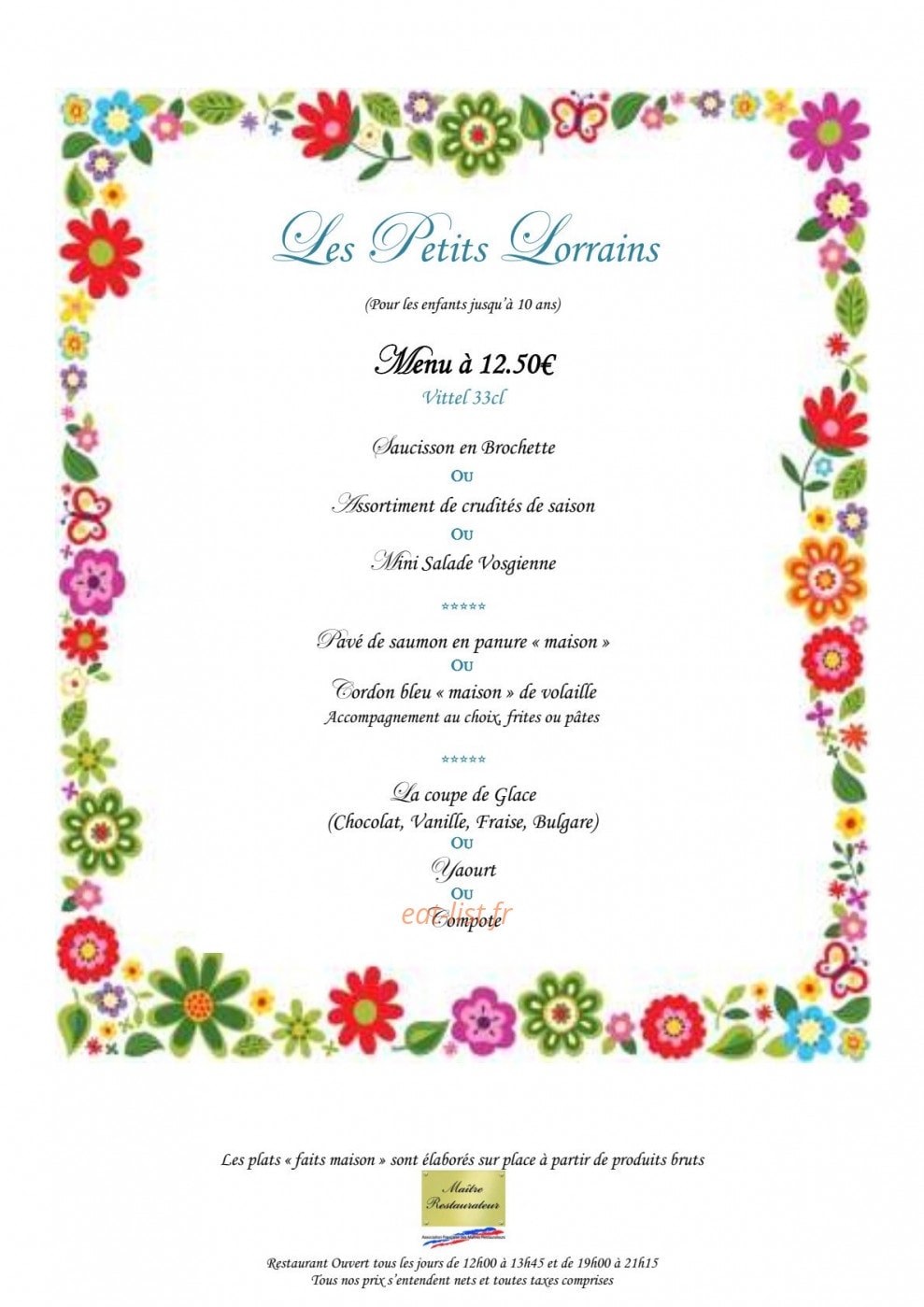 L'Orée du Bois — carte page 7