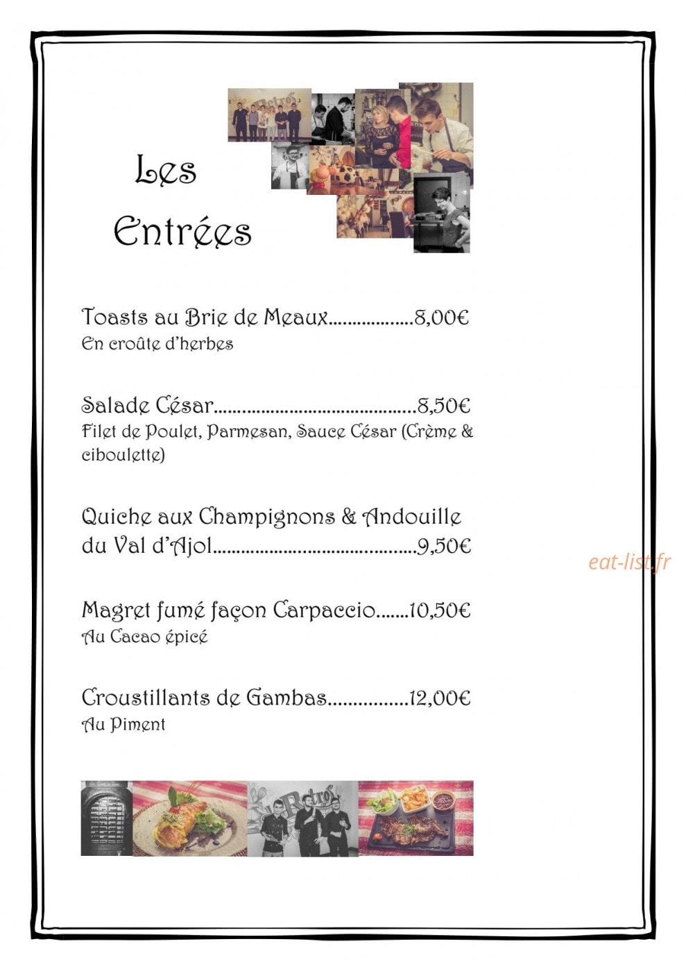 Le Rétro — carte page 1