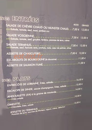 Le Terminus — carte page 1