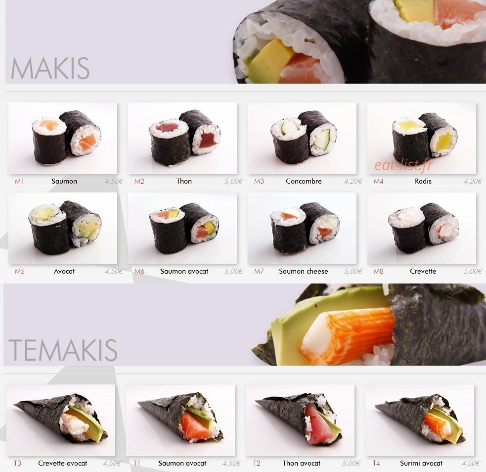Ayako Sushi — carte page 11