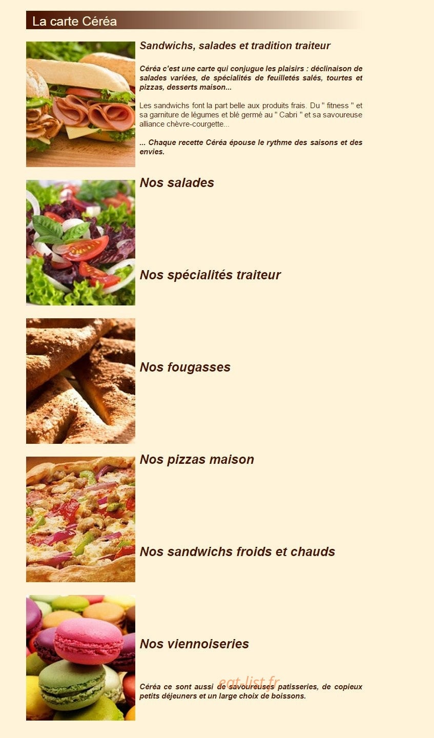 Céréa — carte page 1