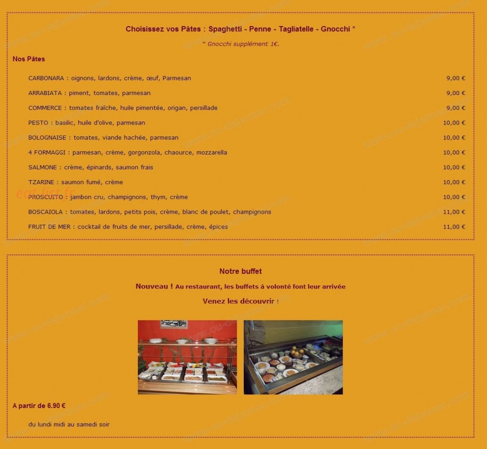 Hôtel Restaurant Le Commerce — carte page 4