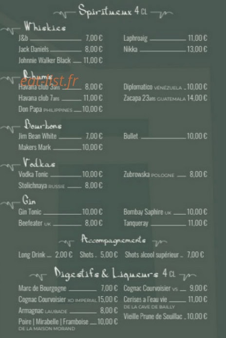 La Véranda — carte page 6