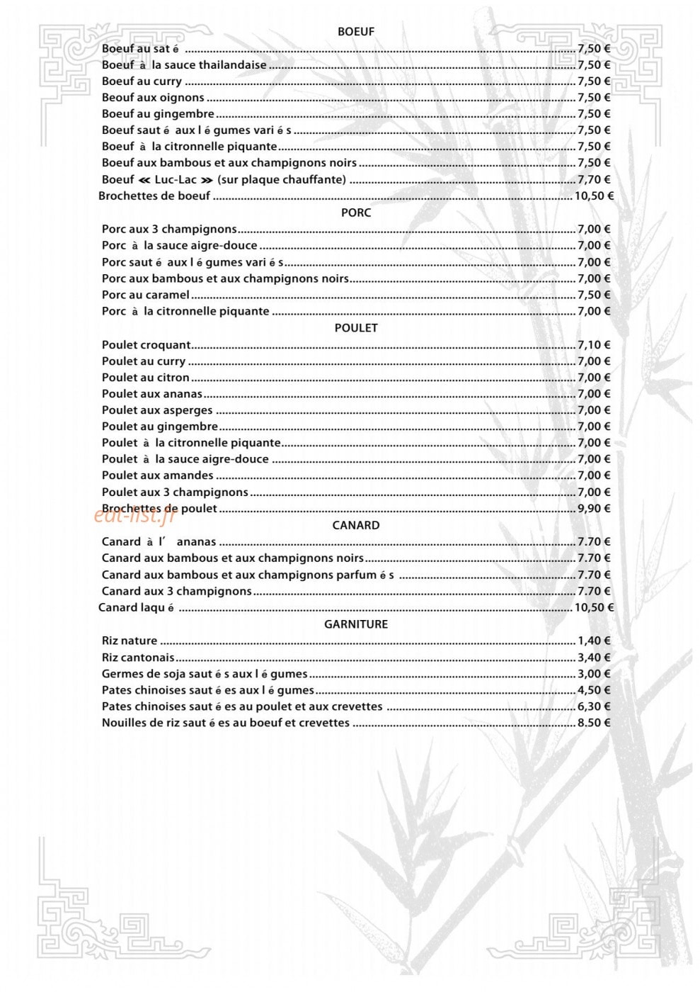 Le Saïgon — carte page 2