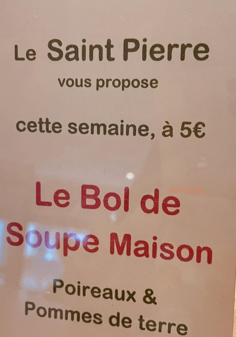Le Saint Pierre — carte page 1