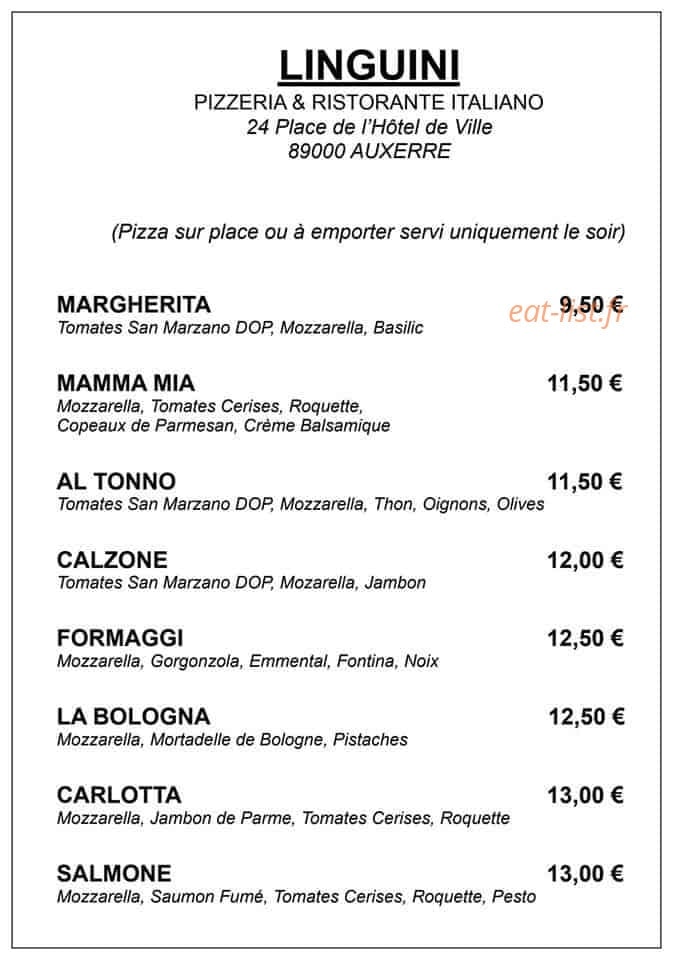 Linguini — carte page 2