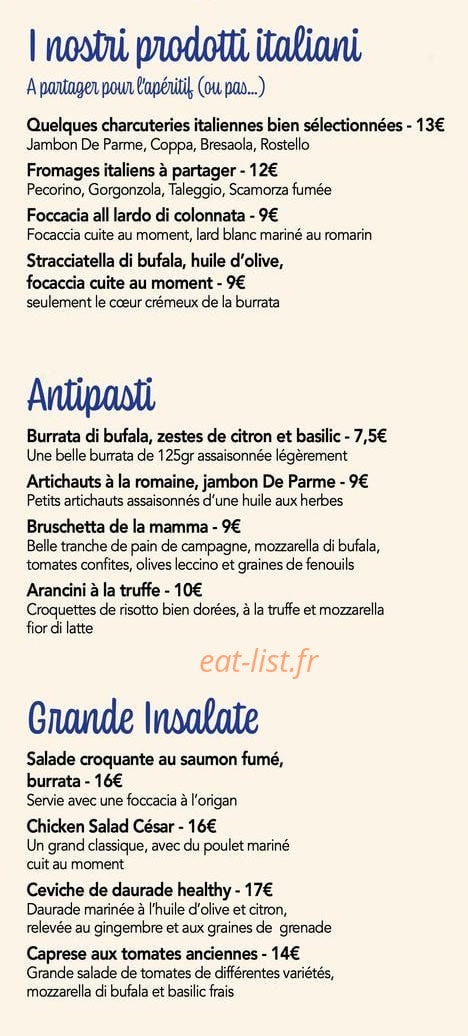 Mamma Giulia — carte page 1