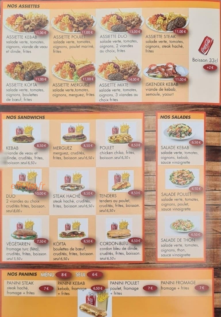 Med's Kebab — carte page 2