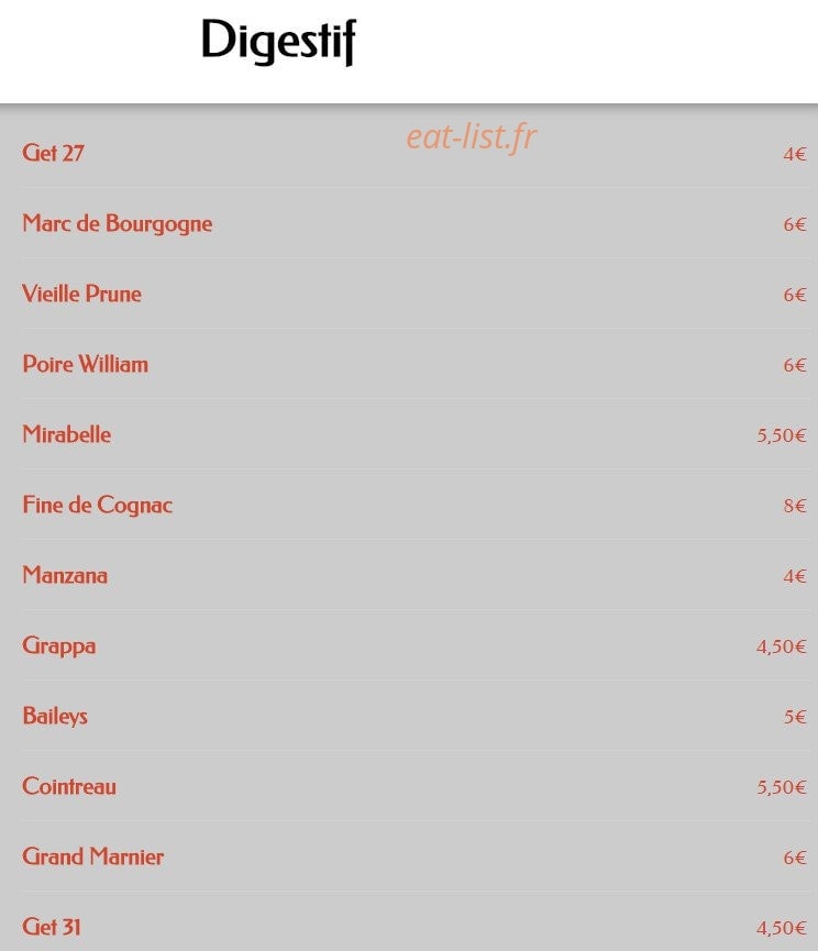 Restaurant le Maxime — carte page 9