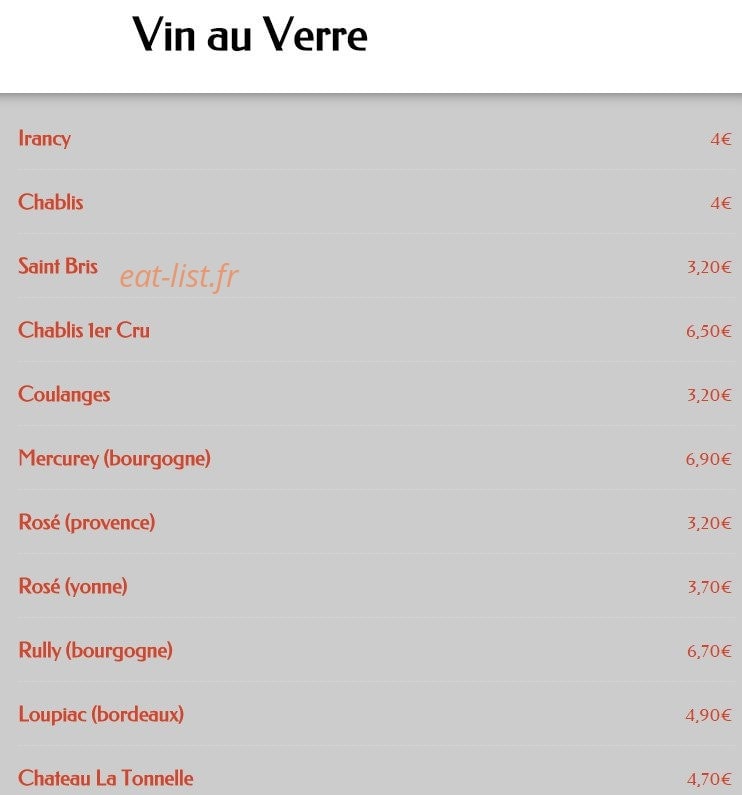Restaurant le Maxime — carte page 6