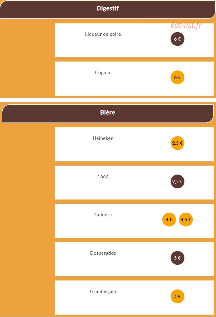 Saveurs ivoiriennes — carte page 8