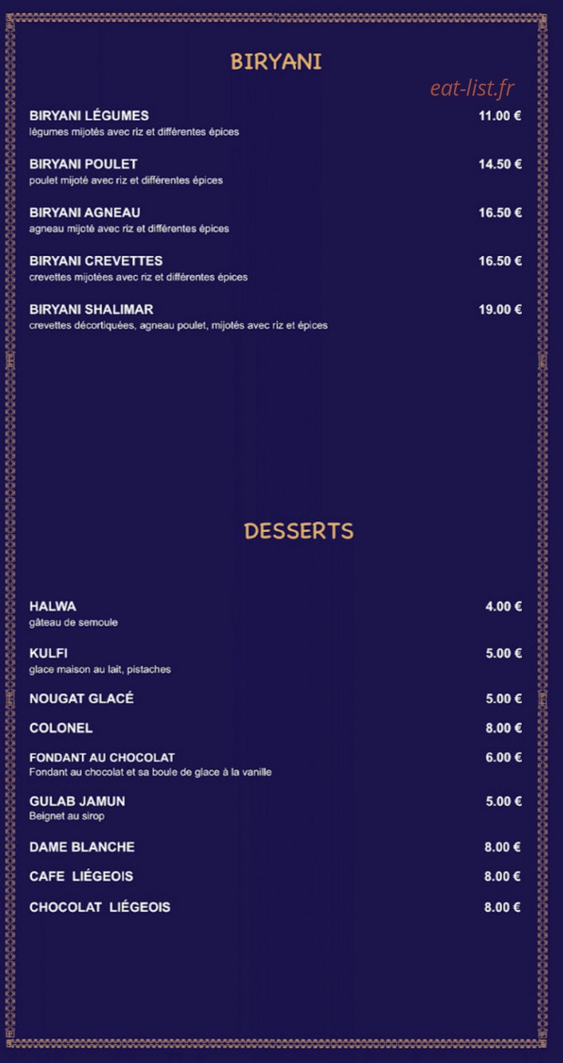 Shalimar — carte page 5
