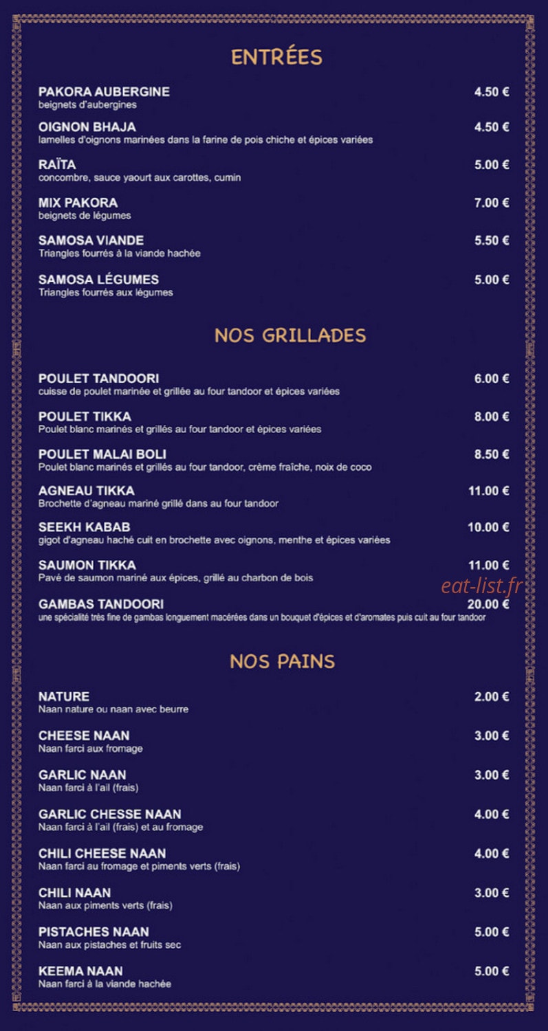 Shalimar — carte page 2