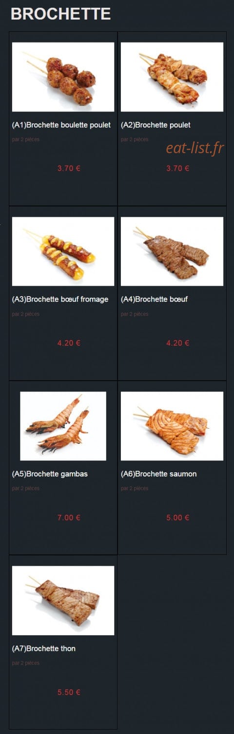 Sushi Auxerre — carte page 22