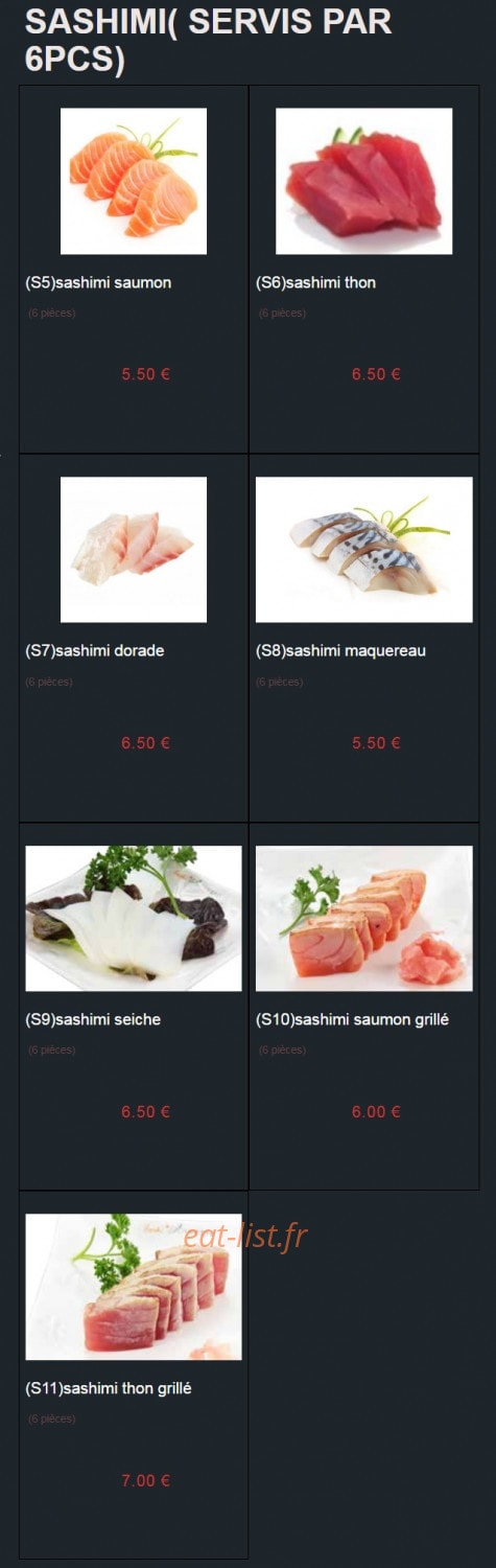 Sushi Auxerre — carte page 23