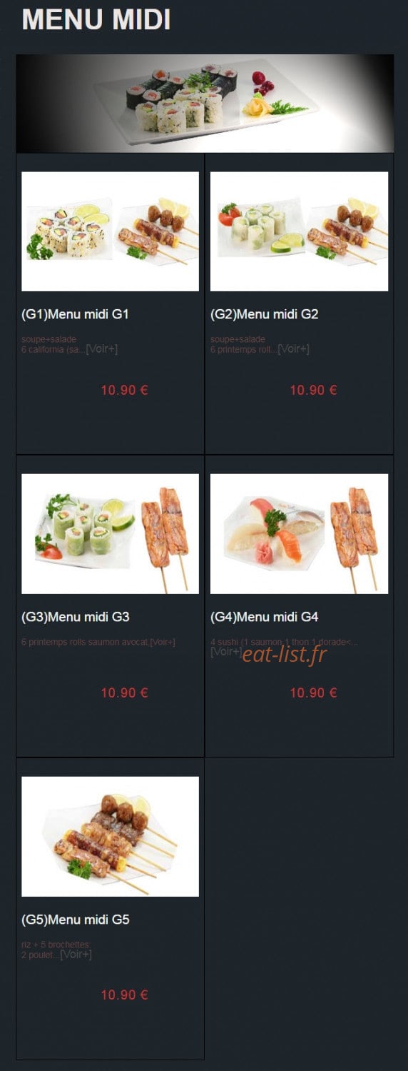 Sushi Auxerre — carte page 24