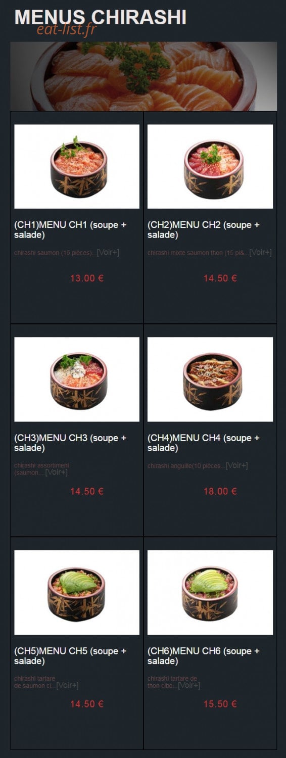 Sushi Auxerre — carte page 26