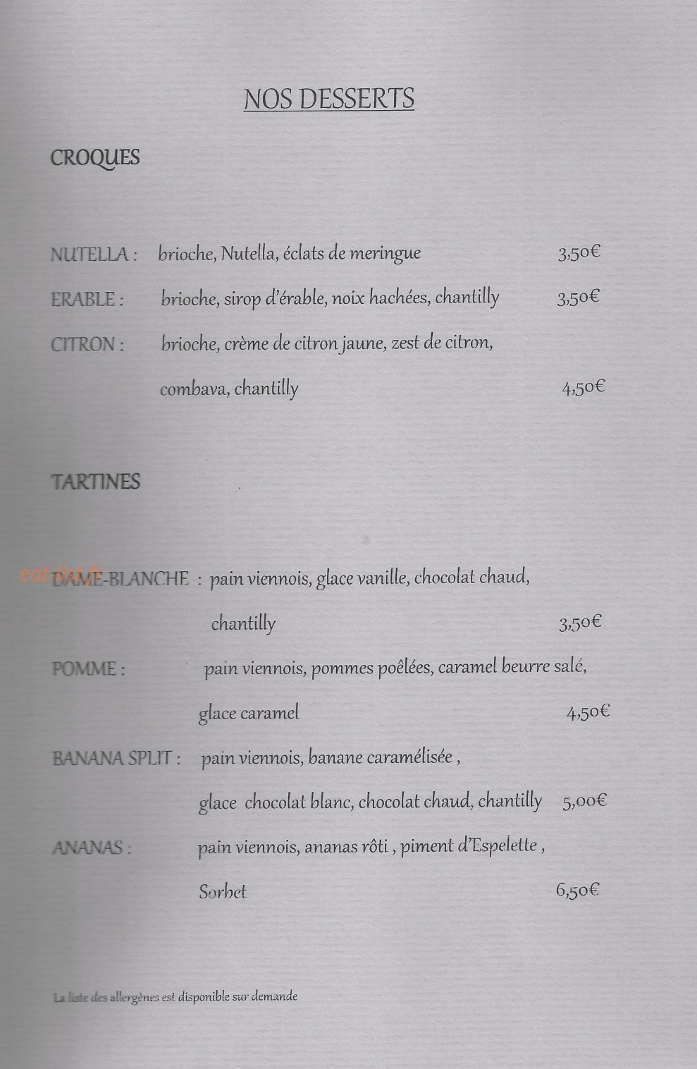TartiCroq — carte page 4