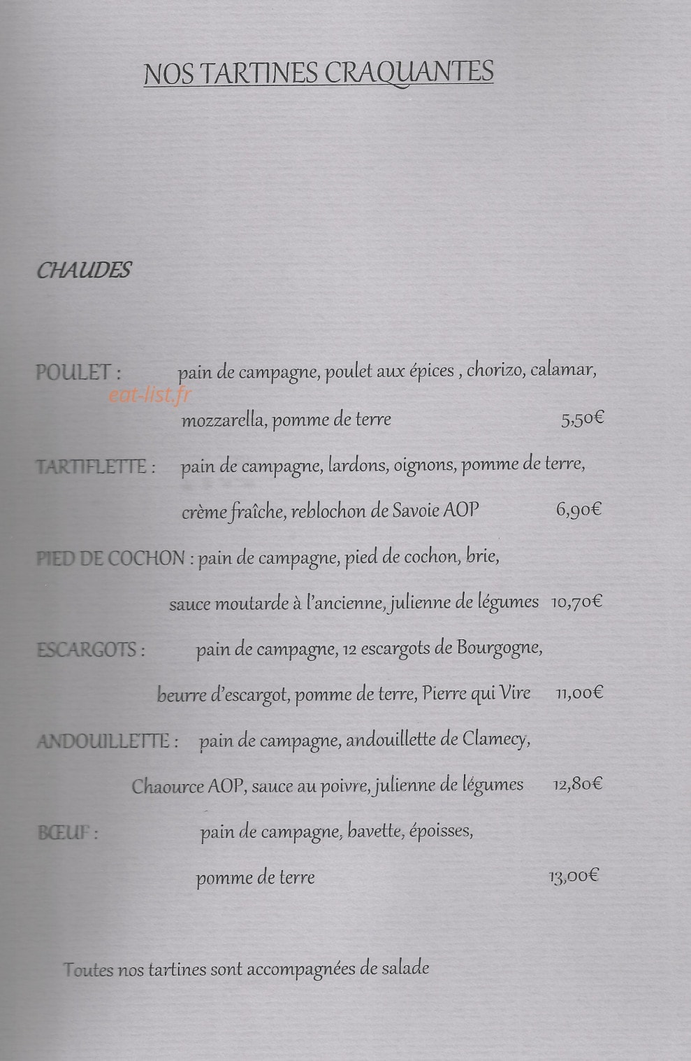 TartiCroq — carte page 3
