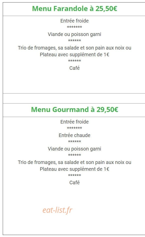 Farandole Gourmande — carte page 5