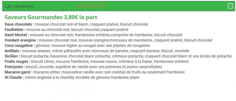 Farandole Gourmande — carte page 10