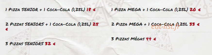 Royal pizza — carte page 7