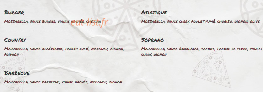 Royal pizza — carte page 3