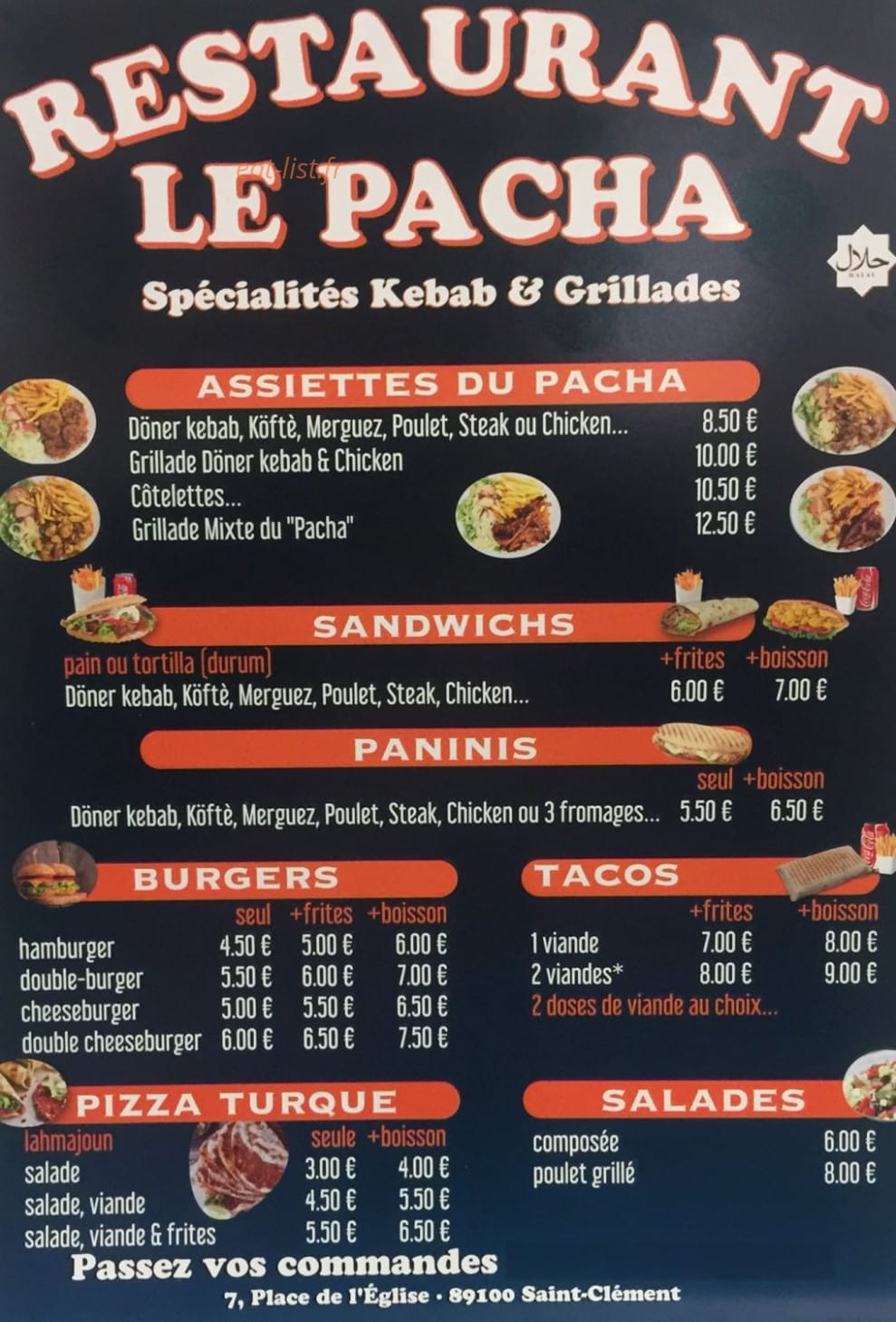 Le Pacha — carte page 1