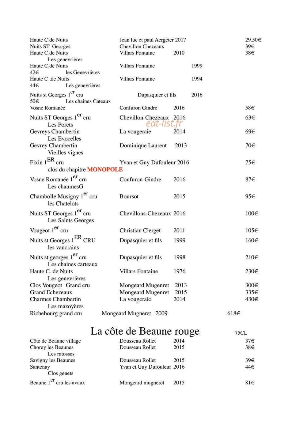 La Table Du Martin Bel Air — carte page 6