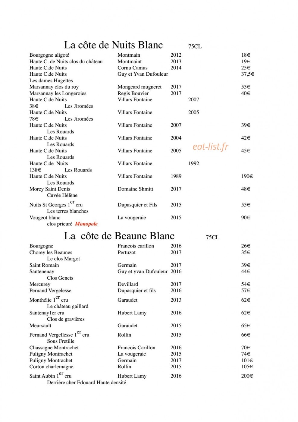 La Table Du Martin Bel Air — carte page 4