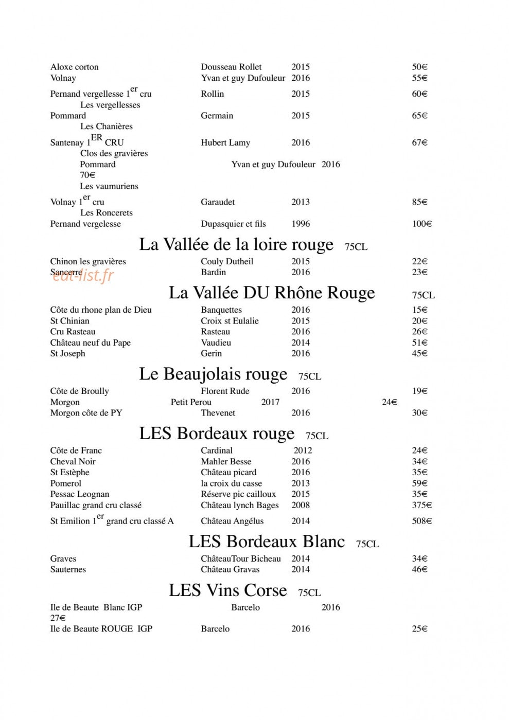 La Table Du Martin Bel Air — carte page 7