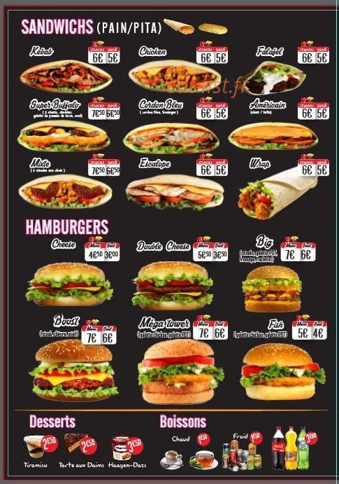 Best Food — carte page 4