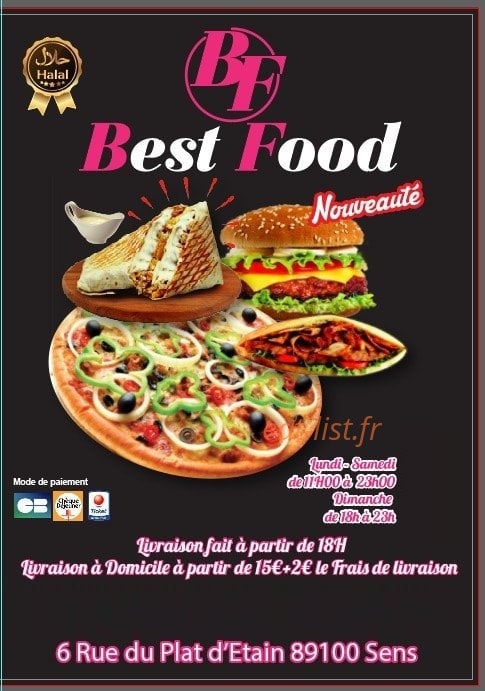 Best Food A Sens Menu Et Photos