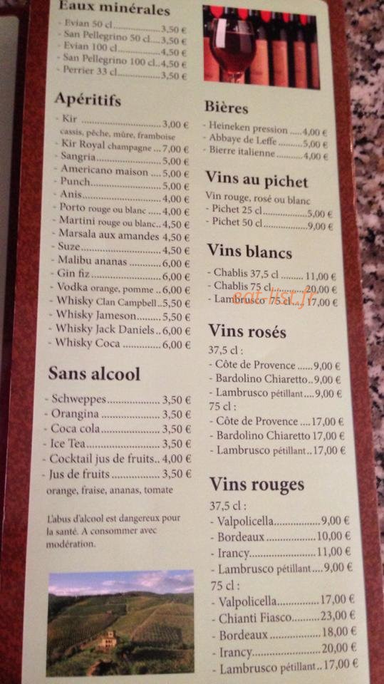 Chez Gigi — carte page 4