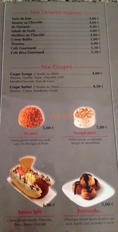 Chez Gigi — carte page 6