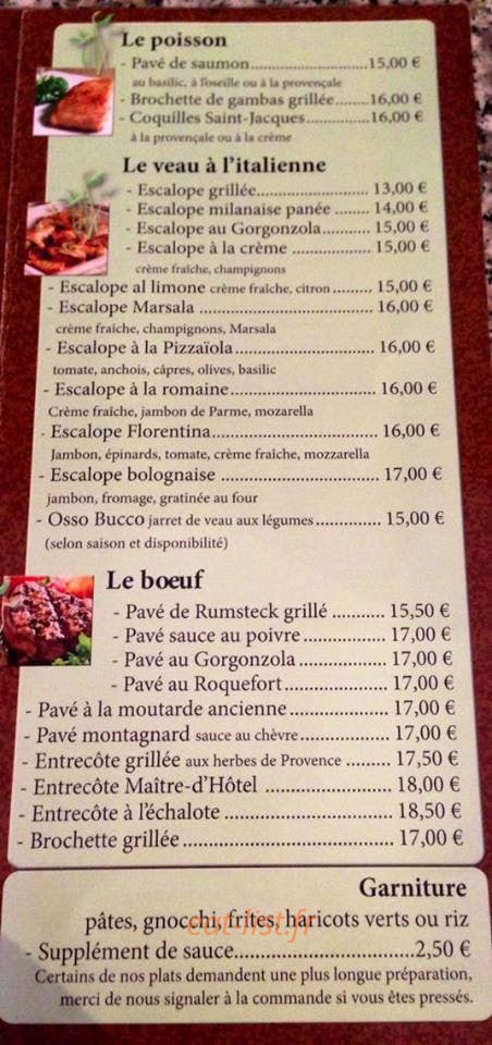 Chez Gigi — carte page 3