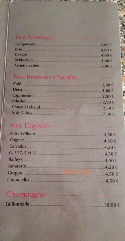 Chez Gigi — carte page 5