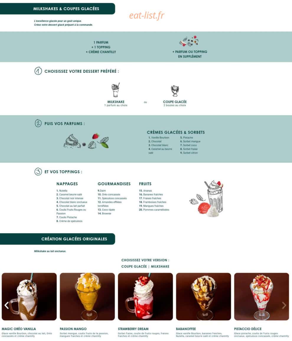 Crêpe Touch — carte page 10