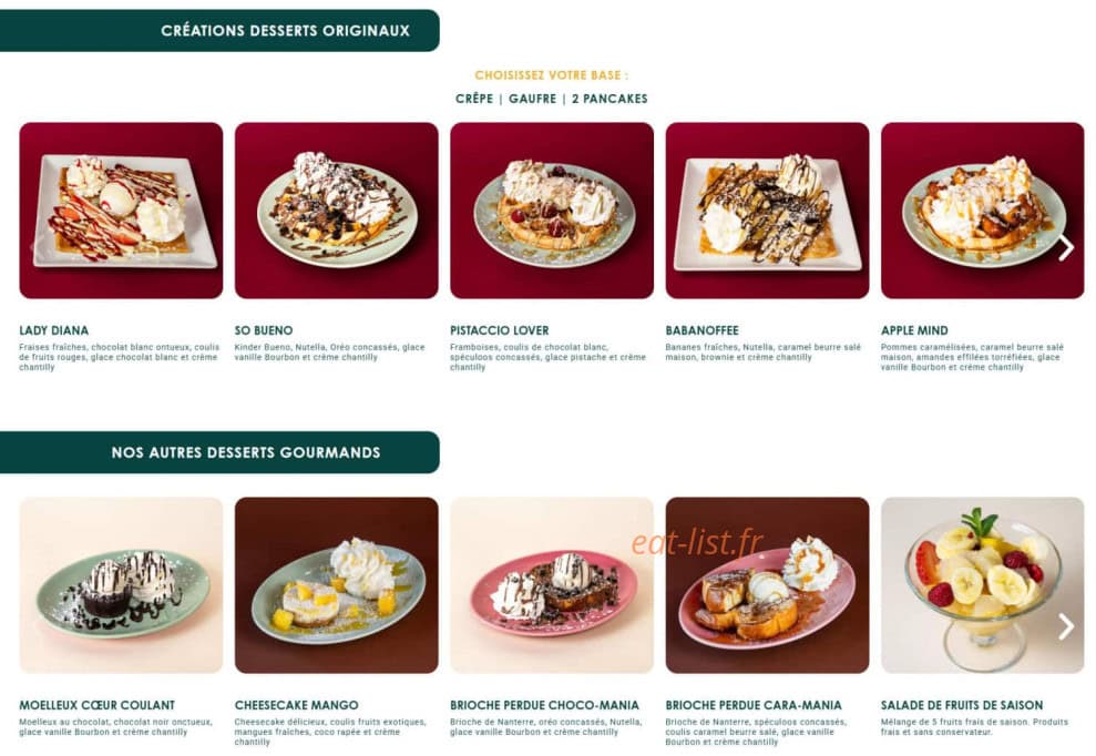 Crêpe Touch — carte page 6