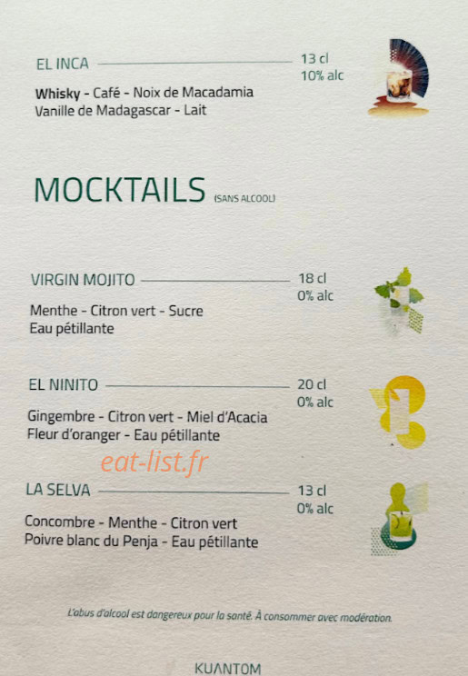El Latino — carte page 6