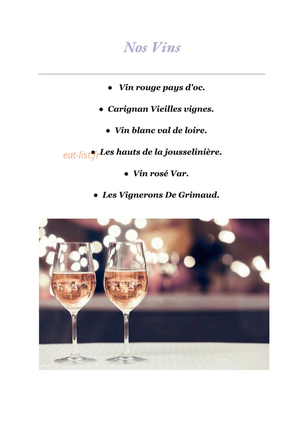 Healthy's — carte page 4