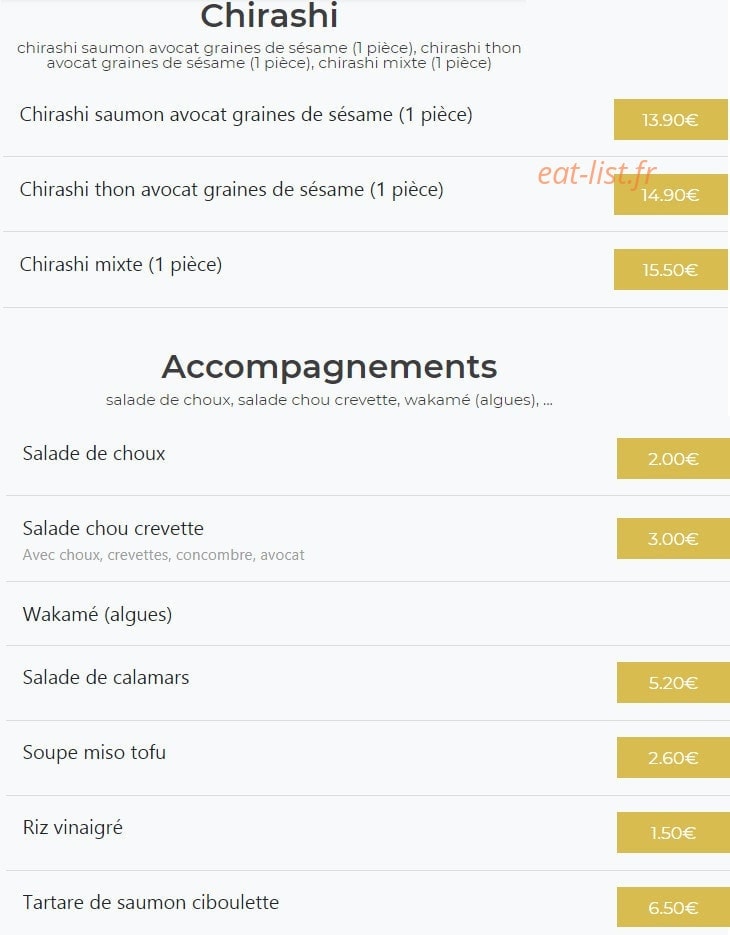 Icki sushi — carte page 9