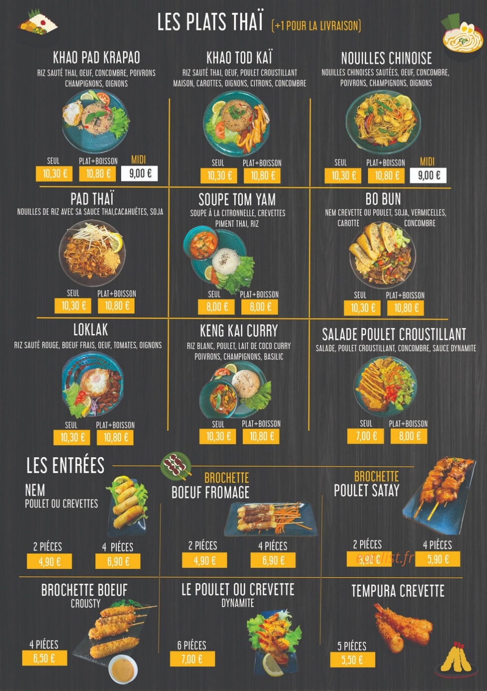 King Of Thai & Jap — carte page 2