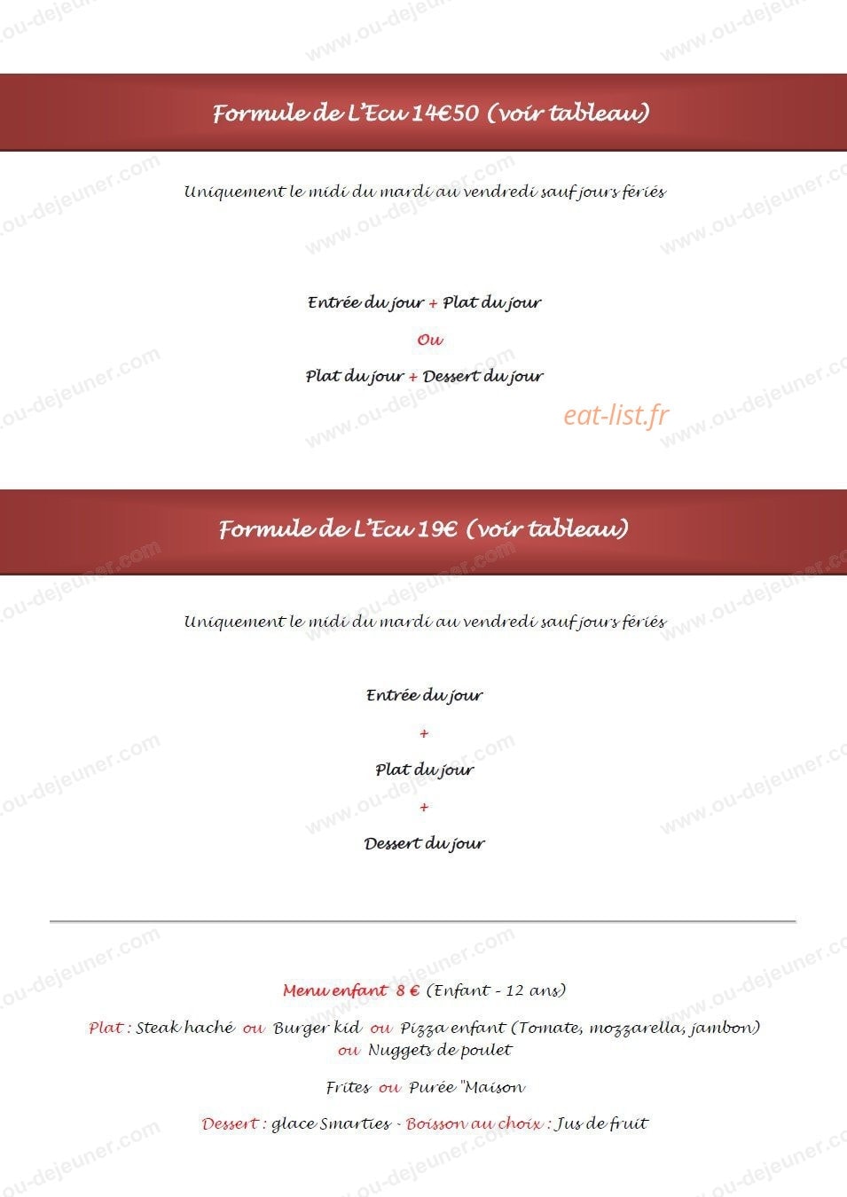 l'Ecu — carte page 1