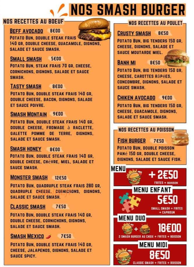 O'smash — carte page 2