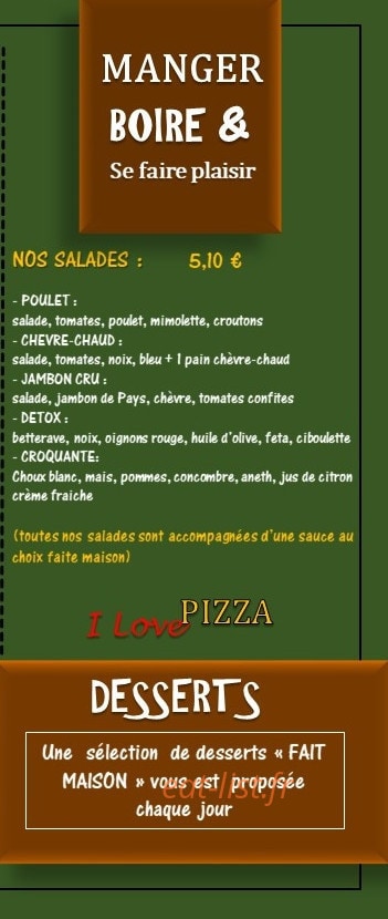 Pizza Express — carte page 3