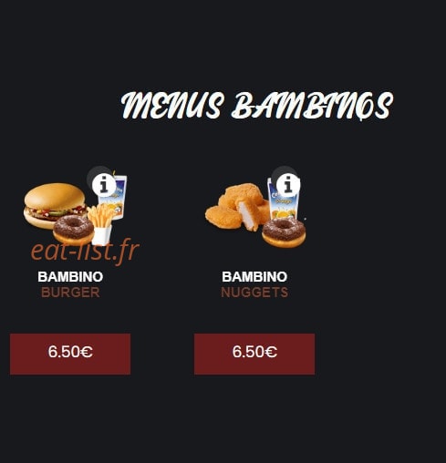 Rapido Food — carte page 2