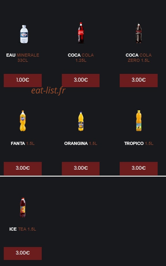 Rapido Food — carte page 18
