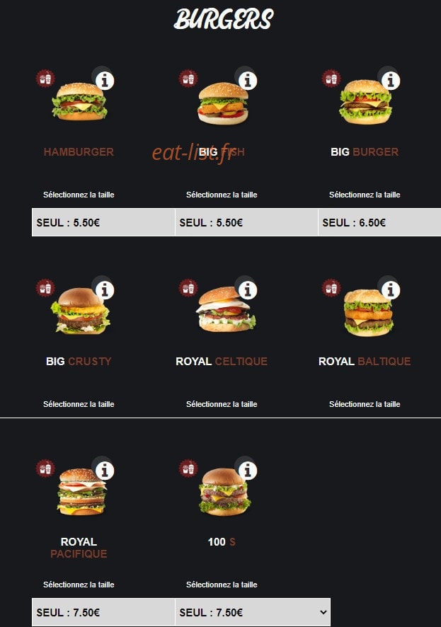 Rapido Food — carte page 10