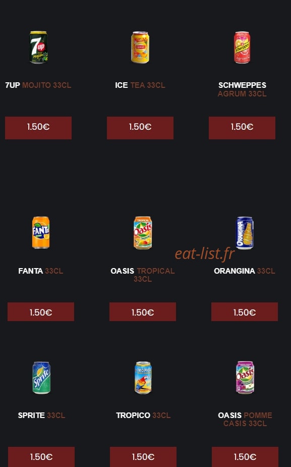 Rapido Food — carte page 17